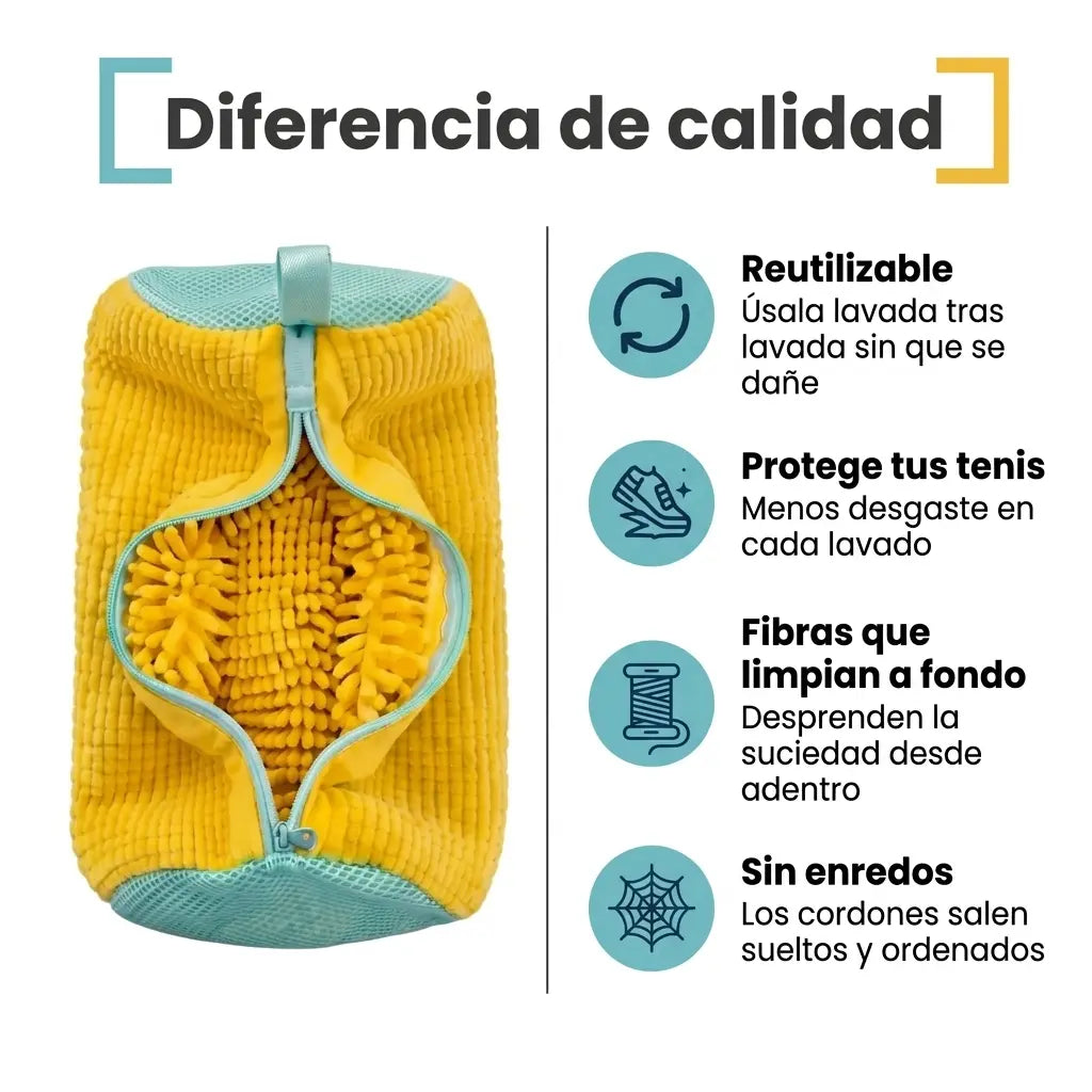 Bolsa Protectora Para Lavar Zapatos