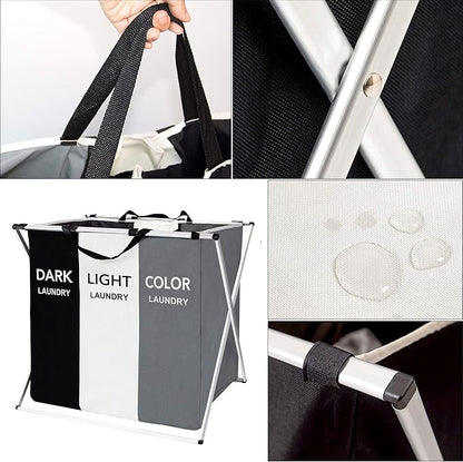Cesta clasificadora para ropa blanca, color y Negra
