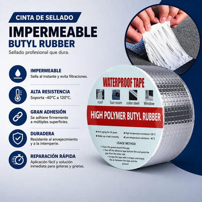 Cinta De Sellado Impermeable De Butilo Para Techos