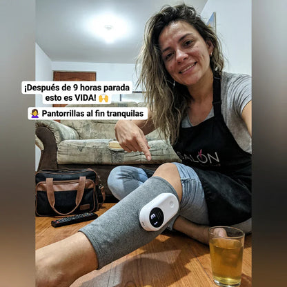 ALIVIOMAX | MASAJEADOR PARA PIERNAS CANSADAS CON TECNOLOGÍA DE COMPRESIÓN, AIRE Y CALOR®️