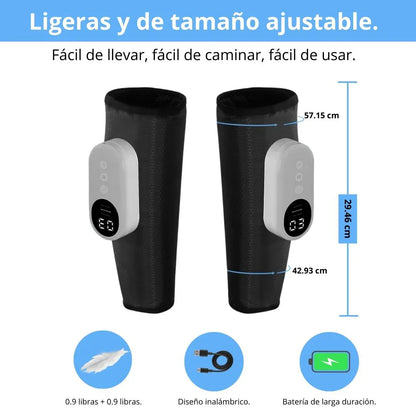 ALIVIOMAX | MASAJEADOR PARA PIERNAS CANSADAS CON TECNOLOGÍA DE COMPRESIÓN, AIRE Y CALOR®️